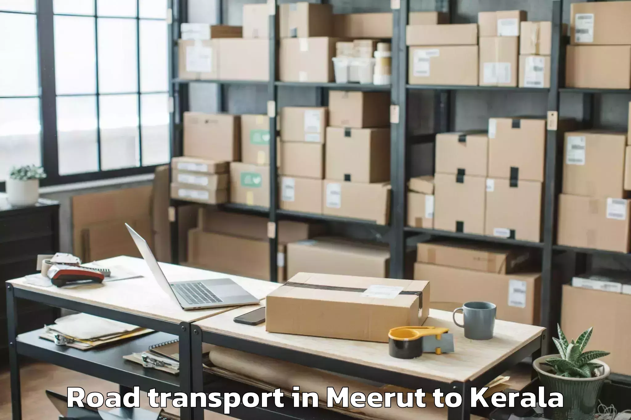 Reliable Meerut to Selex Mall Thrissur Road Transport